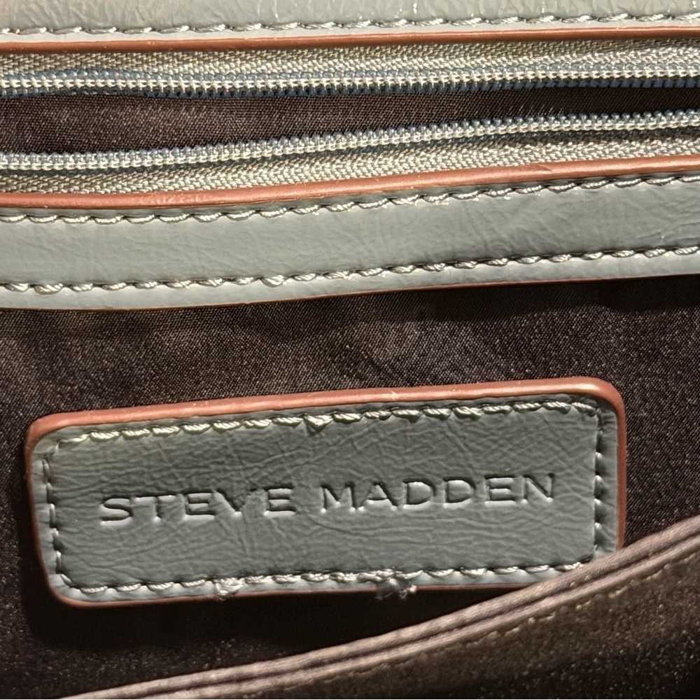 Steve Madden Small Blue Crossbody Shoulder Bag Purse Going Out Event Party Chic - Picture 4 of 11